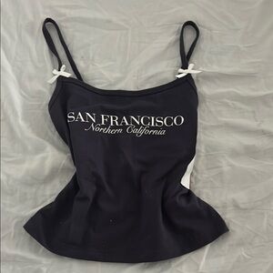 Black and White San Francisco Tank Top